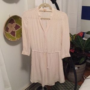 Extra Small XS Silk Draw-String Shirt Dress